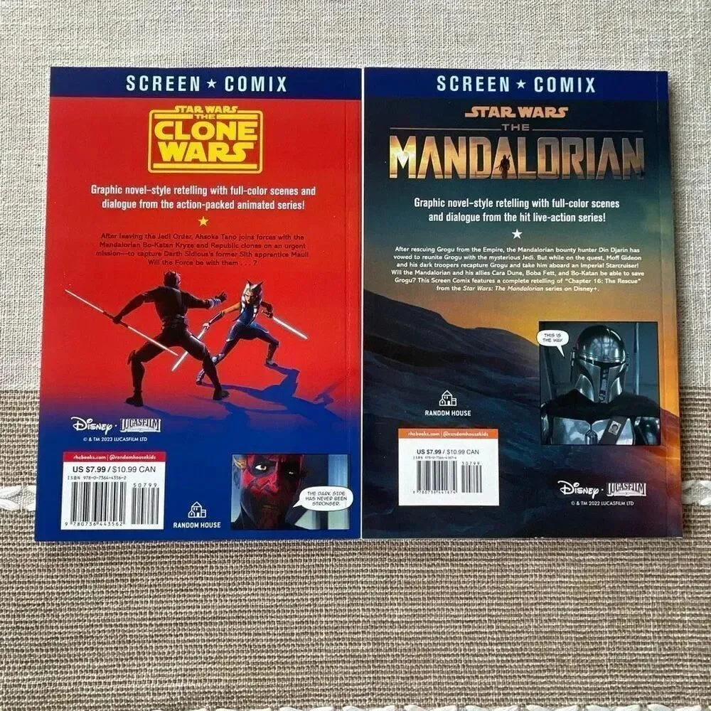 Disney Star Wars Mandalorian and Ahsoka vs Maul comic books! New